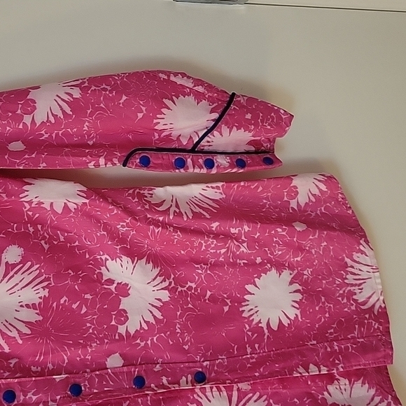 HANDMADE Pink Rockabilly Snap Batik Fireworks Rodeo Fiesta Shirt - Picture 6 of 8